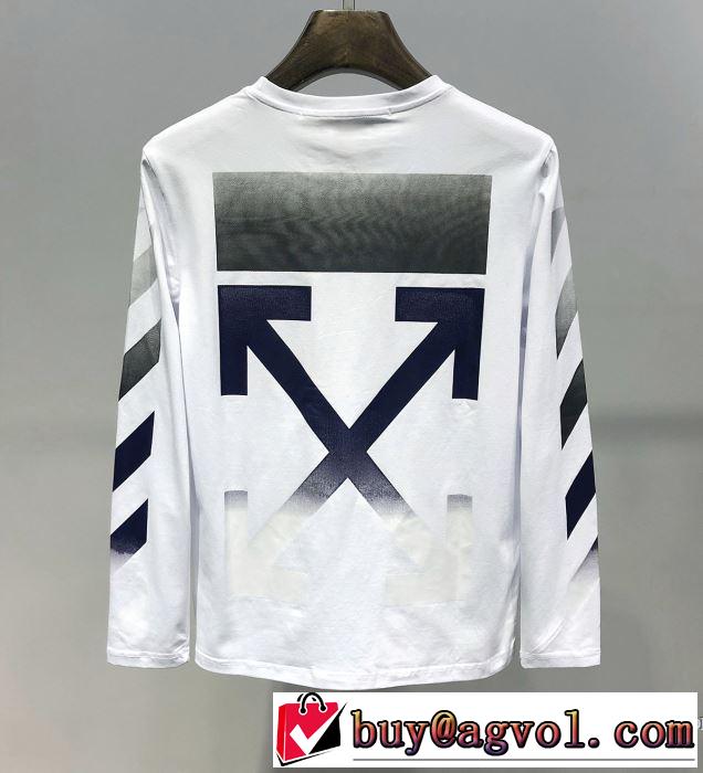 今期注目のブランドトレンド Off-White オフホワイト 長袖Tシャツ 2色可選 2019年春夏シーズンの人気