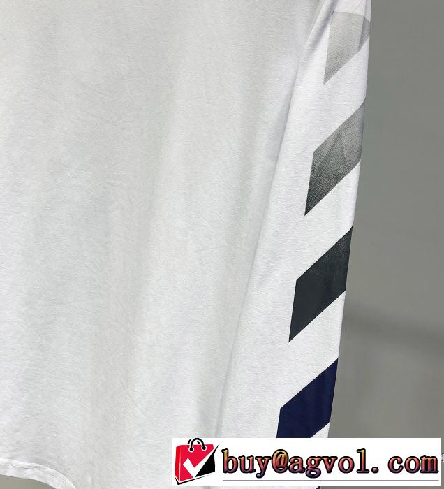 今期注目のブランドトレンド Off-White オフホワイト 長袖Tシャツ 2色可選 2019年春夏シーズンの人気