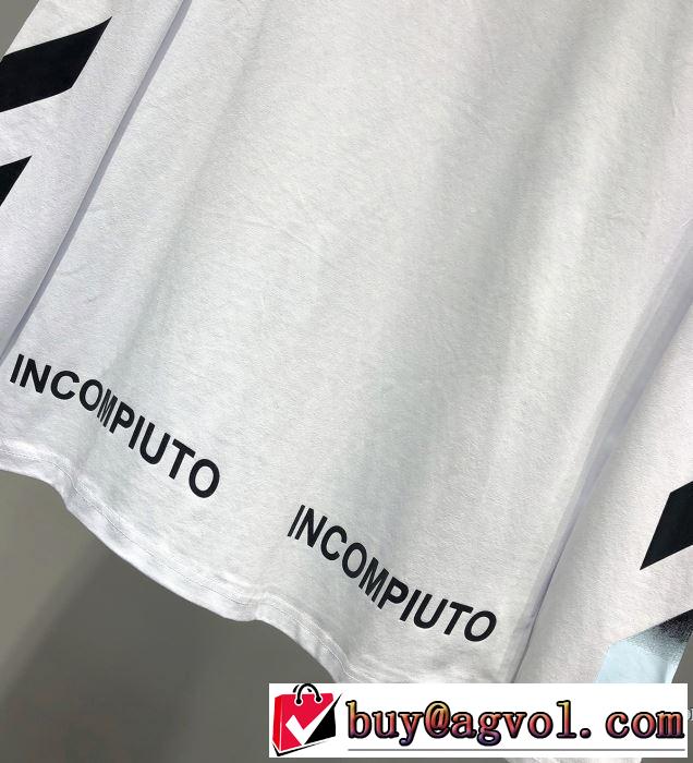 長袖Tシャツ 2色可選 2019春夏トレンドアイテム おしゃれデザインも大人気 Off-White オフホワイト