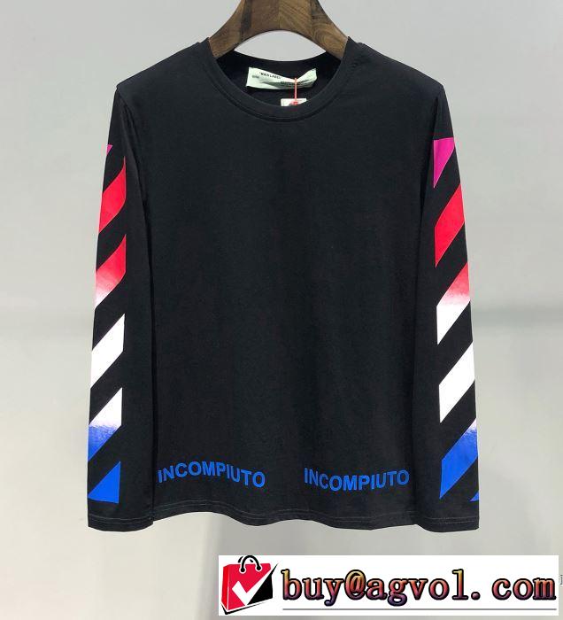 【2019春夏】最新コレクション Off-White オフホワイト 長袖Tシャツ 2色可選 大人の華やかさを演出