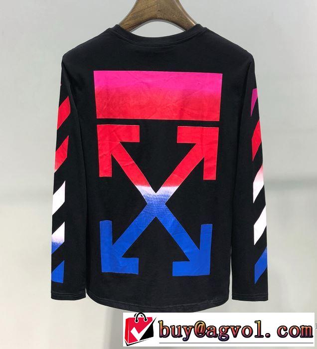 【2019春夏】最新コレクション Off-White オフホワイト 長袖Tシャツ 2色可選 大人の華やかさを演出