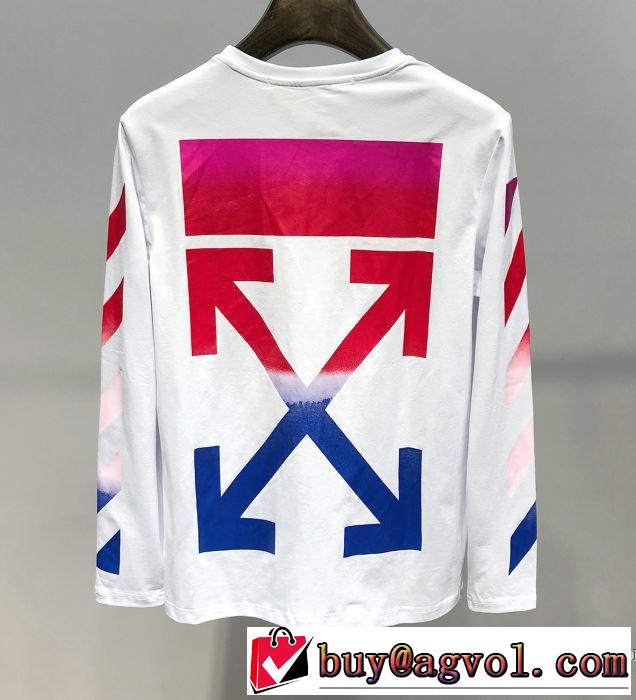 【2019春夏】最新コレクション Off-White オフホワイト 長袖Tシャツ 2色可選 大人の華やかさを演出