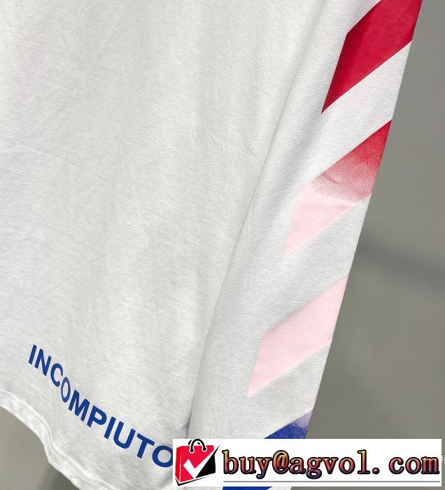 【2019春夏】最新コレクション Off-White オフホワイト 長袖Tシャツ 2色可選 大人の華やかさを演出