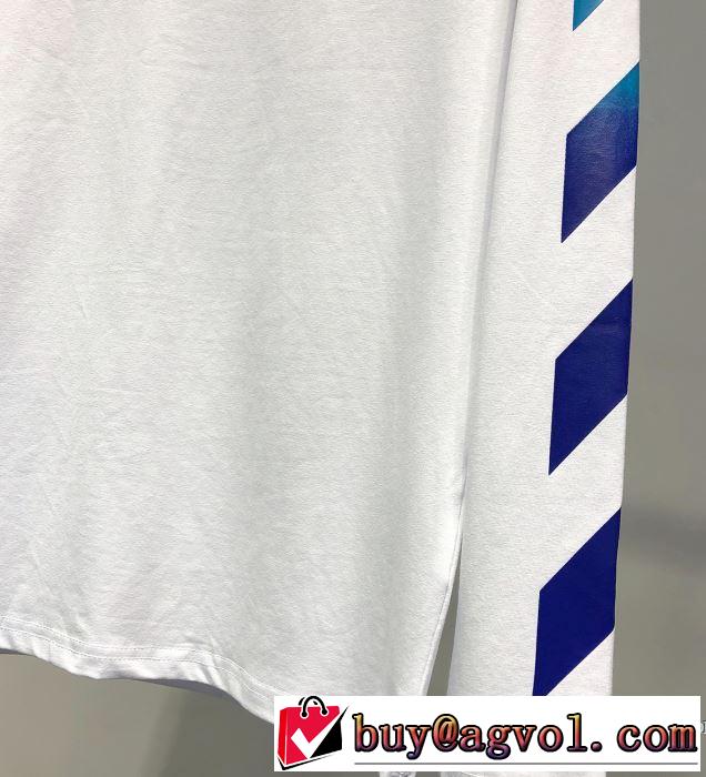 定番のスタイル春夏限定 2019春夏も引き続きトレンド Off-White オフホワイト 長袖Tシャツ 2色可選