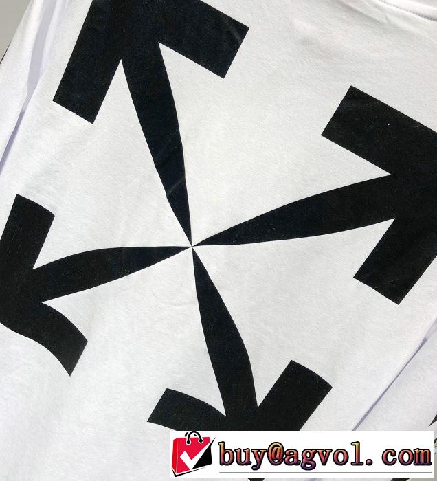 2色可選 長袖Tシャツ Off-White オフホワイト 2019春夏トレンドアイテム まずは定番！人気アイテム