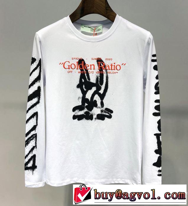 Off-White オフホワイト 長袖Tシャツ 2色可選 人気ストリートブランド新品 2019SSのトレンド商品