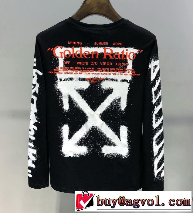 Off-White オフホワイト 長袖Tシャツ 2色可選 人気ストリートブランド新品 2019SSのトレンド商品