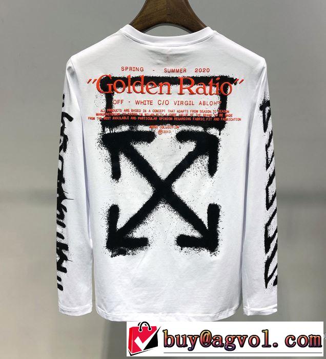 Off-White オフホワイト 長袖Tシャツ 2色可選 人気ストリートブランド新品 2019SSのトレンド商品