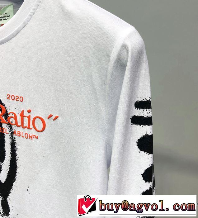 Off-White オフホワイト 長袖Tシャツ 2色可選 人気ストリートブランド新品 2019SSのトレンド商品