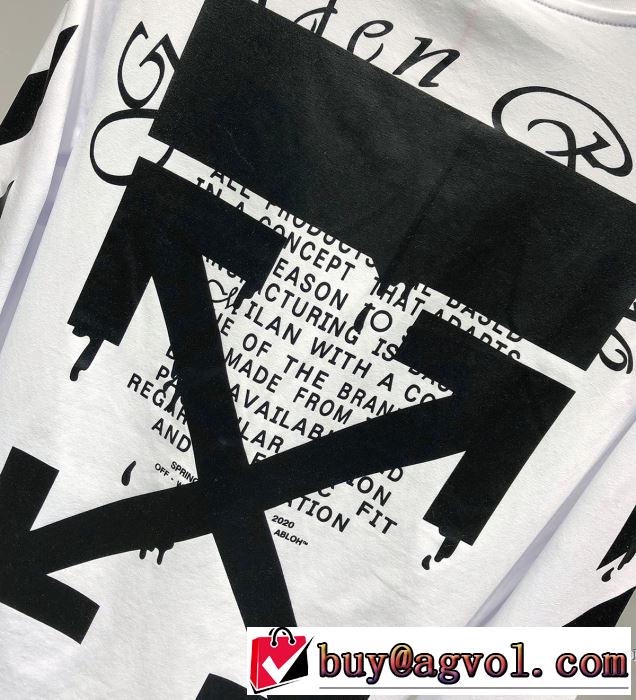 長袖Tシャツ 2色可選 大人カジュアル夏ファッション2019 今季トレンドの限定アイテム Off-White オフホワイト
