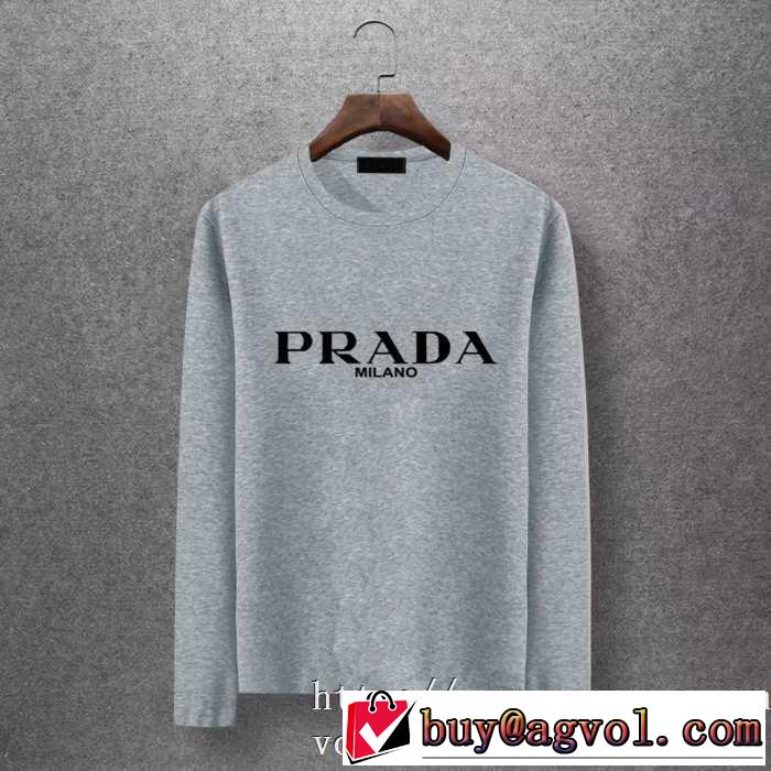 長袖Tシャツ 多色可選 2019秋に注目したい 秋冬ファッションコーディネート プラダ PRADA
