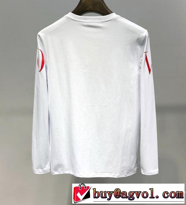 ヴァレンティノ VALENTINO 長袖Tシャツ 2色可選 2019春夏は人気定番 今期のトレンド定番アイテム