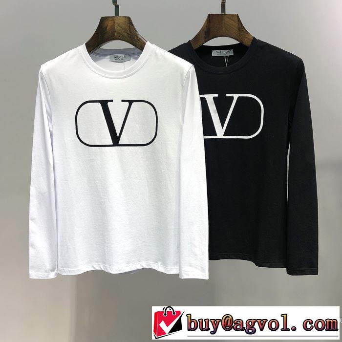 長袖Tシャツ 2色可選 ヴァレンティノ VALENTINO 今季のトレンド人気新作 2019春夏も引き続きトレンド