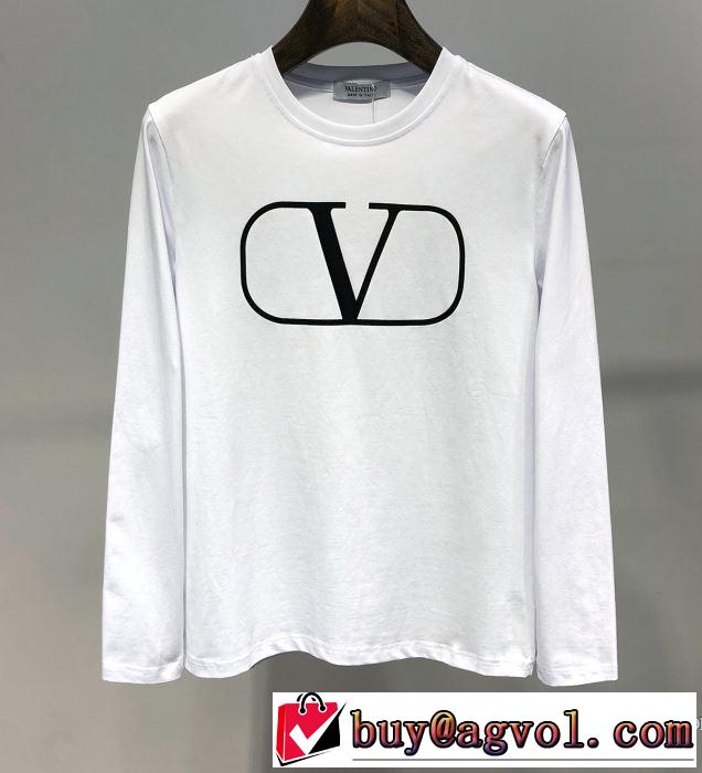 長袖Tシャツ 2色可選 ヴァレンティノ VALENTINO 今季のトレンド人気新作 2019春夏も引き続きトレンド