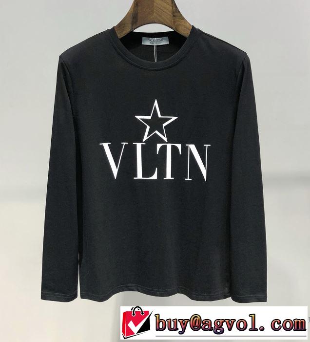 2019SSのトレンド商品 まずは定番！人気アイテム ヴァレンティノ VALENTINO 長袖Tシャツ 2色可選