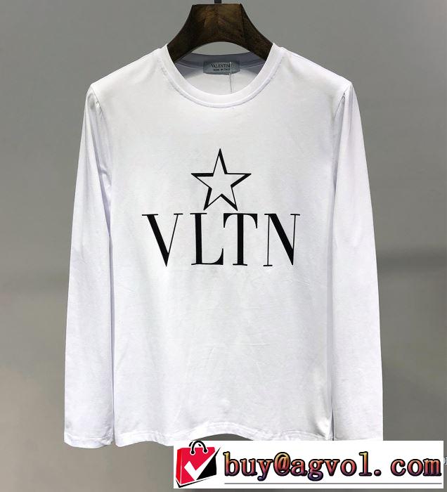 2019SSのトレンド商品 まずは定番！人気アイテム ヴァレンティノ VALENTINO 長袖Tシャツ 2色可選