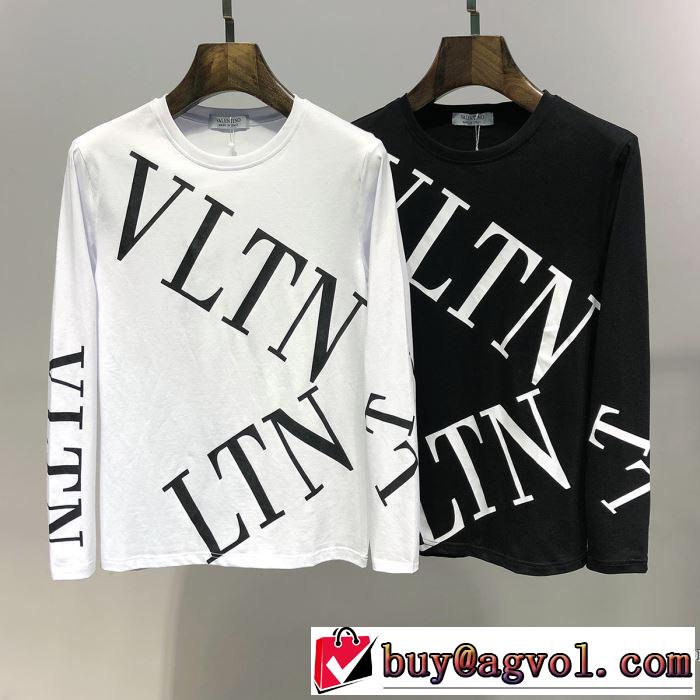 最も目立ったブランド新品 ヴァレンティノ VALENTINO 長袖Tシャツ 2色可選 2019春夏トレンドアイテム