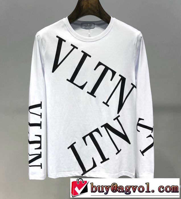 最も目立ったブランド新品 ヴァレンティノ VALENTINO 長袖Tシャツ 2色可選 2019春夏トレンドアイテム