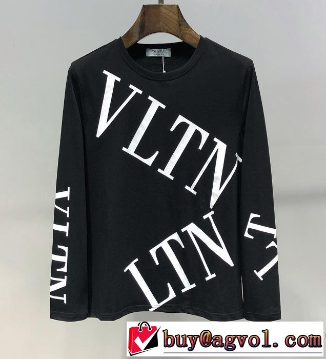 最も目立ったブランド新品 ヴァレンティノ VALENTINO 長袖Tシャツ 2色可選 2019春夏トレンドアイテム