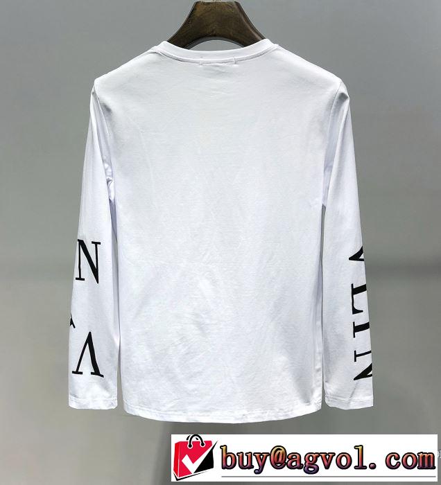 最も目立ったブランド新品 ヴァレンティノ VALENTINO 長袖Tシャツ 2色可選 2019春夏トレンドアイテム