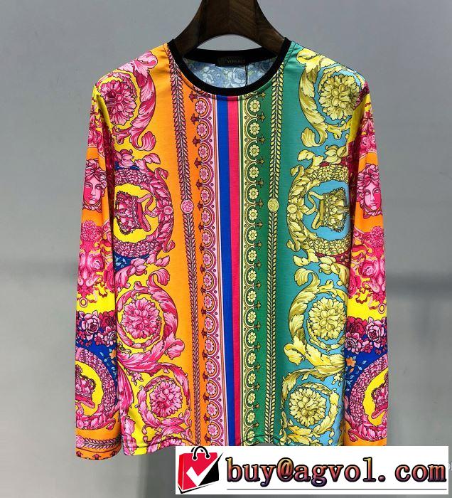 今季流行りの人気新作 【2019春夏】最新コレクション ヴェルサーチ VERSACE 長袖Tシャツ