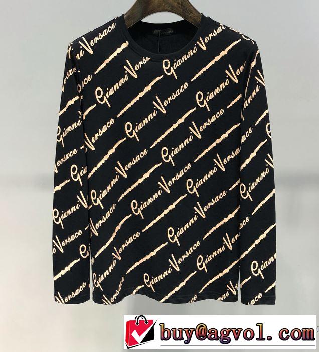 ヴェルサーチ VERSACE 長袖Tシャツ 2色可選 今期注目のブランドトレンド 2019SSのトレンド商品