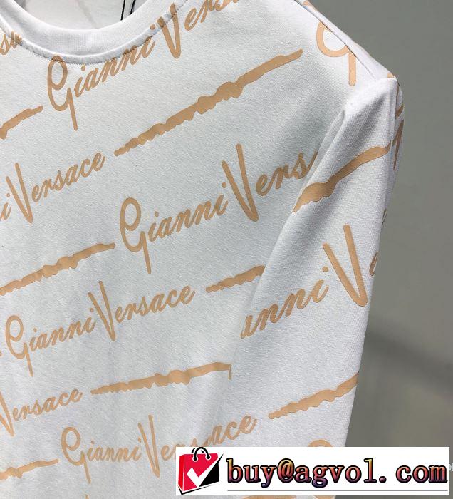 ヴェルサーチ VERSACE 長袖Tシャツ 2色可選 今期注目のブランドトレンド 2019SSのトレンド商品