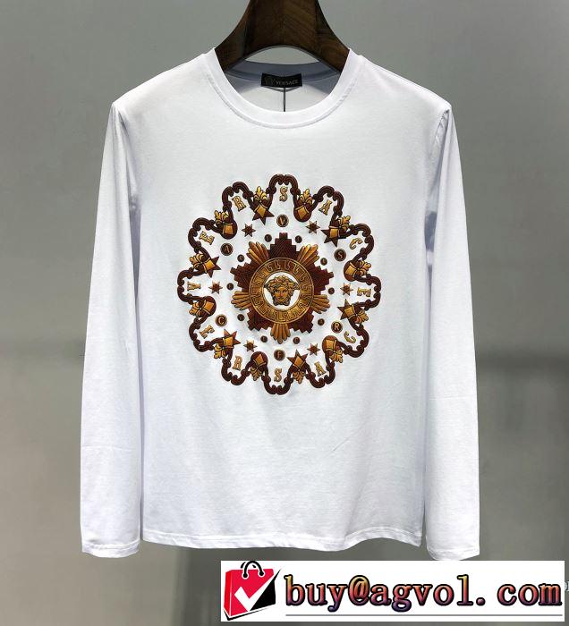 【2019年】夏のファッション 春夏のトレンドアイテム ヴェルサーチ VERSACE 長袖Tシャツ 2色可選