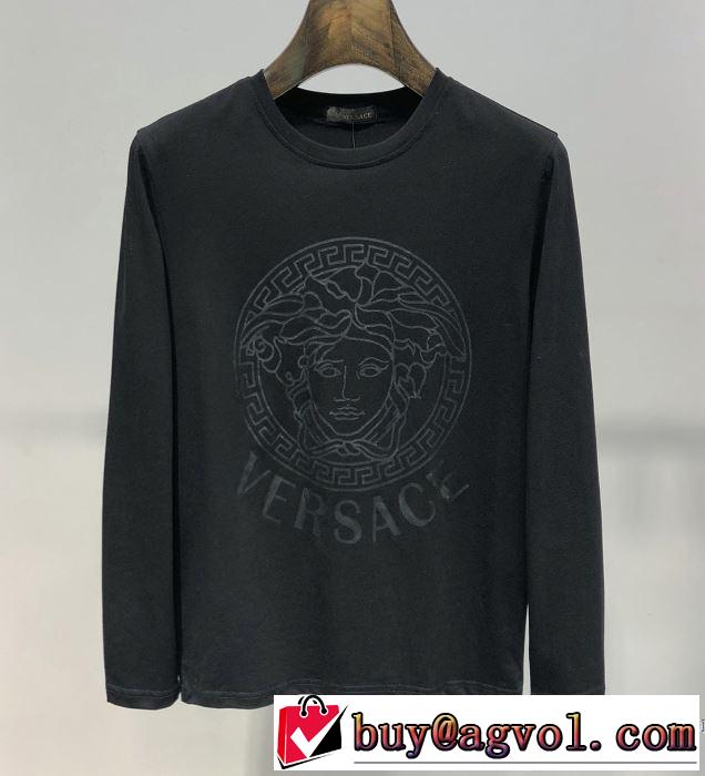 ヴェルサーチ VERSACE 長袖Tシャツ 2色可選 【2019春夏】最新コレクション お洒落トレンド人気
