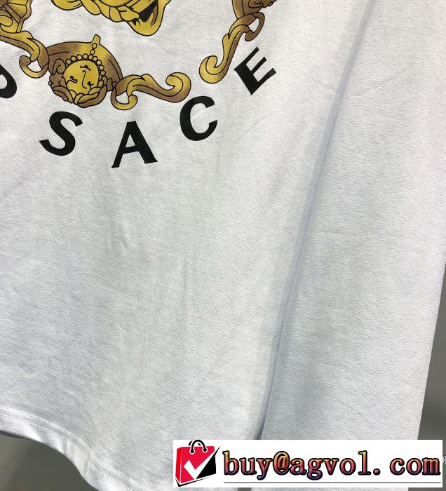 ヴェルサーチ VERSACE 長袖Tシャツ 2色可選 春夏シンプルファッションでOK！2019春夏は人気定番