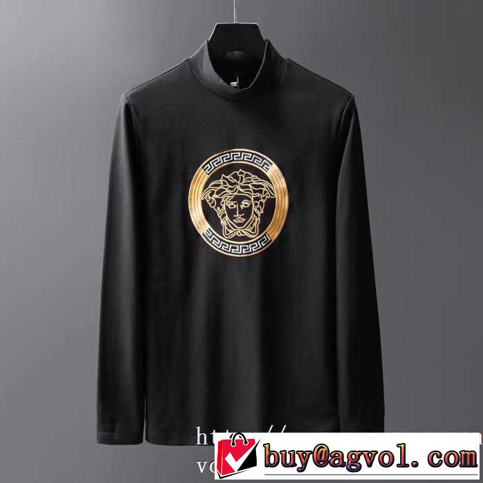 ヴェルサーチ VERSACE 長袖Tシャツ 2色可選 トレンド入り確実最新コレクション 2020秋冬流行ファション