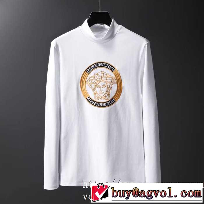 ヴェルサーチ VERSACE 長袖Tシャツ 2色可選 トレンド入り確実最新コレクション 2020秋冬流行ファション