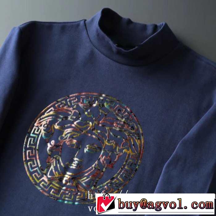 更にトレンドが急上昇中 2019秋冬トレンド押さえておきたい ヴェルサーチ VERSACE 長袖Tシャツ 3色可選