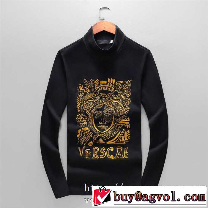 長袖Tシャツ ヴェルサーチ VERSACE 【2019秋冬】今きてる最先端ブランド 着心地もなめらかで快適