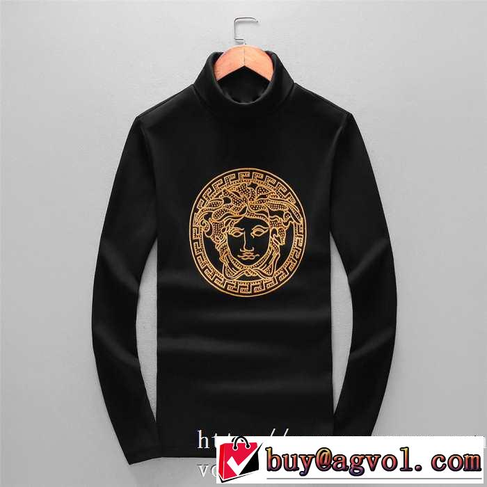 ヴェルサーチ VERSACE 長袖Tシャツ 【2019秋冬】今きてる最先端ブランド 今年注目な新品セール