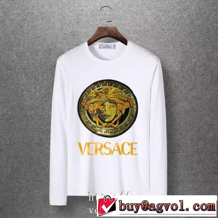 ヴェルサーチ VERSACE 長袖Tシャツ 4色可選 秋トレンドの新定番 【最新】2019年秋冬のトレンド速報
