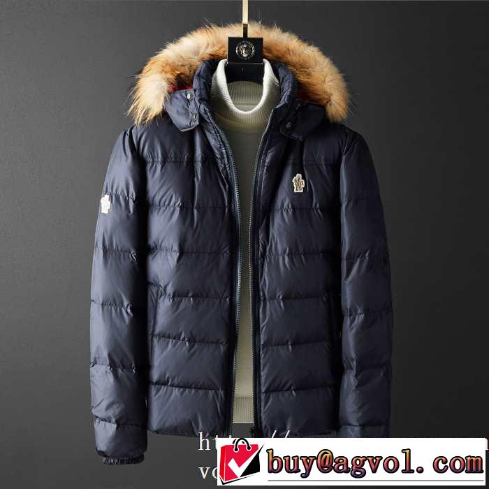 メンズ ダウンジャケット 2色可選 秋服コーデ2019年版 モンクレール 大胆なチェックの人気トレンド MONCLER 秋にはやる最新作を先取り