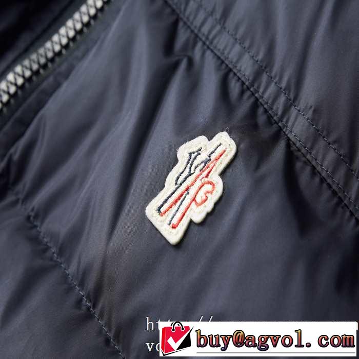 メンズ ダウンジャケット 2色可選 秋服コーデ2019年版 モンクレール 大胆なチェックの人気トレンド MONCLER 秋にはやる最新作を先取り