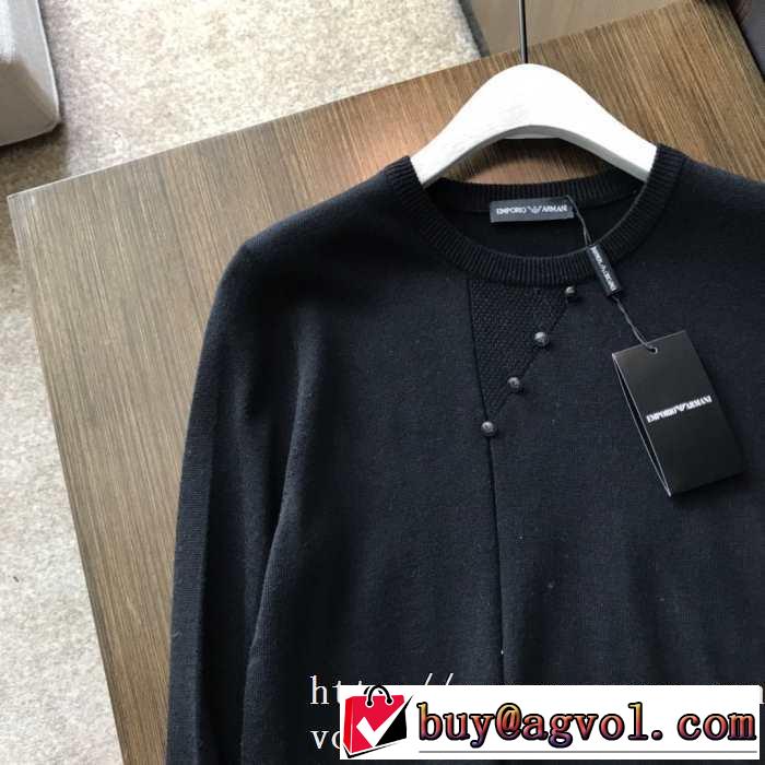 秋服コーデ2019年版 アルマーニ ARMANI プルオーバーパーカー 2色可選 注目の秋ファッション一番