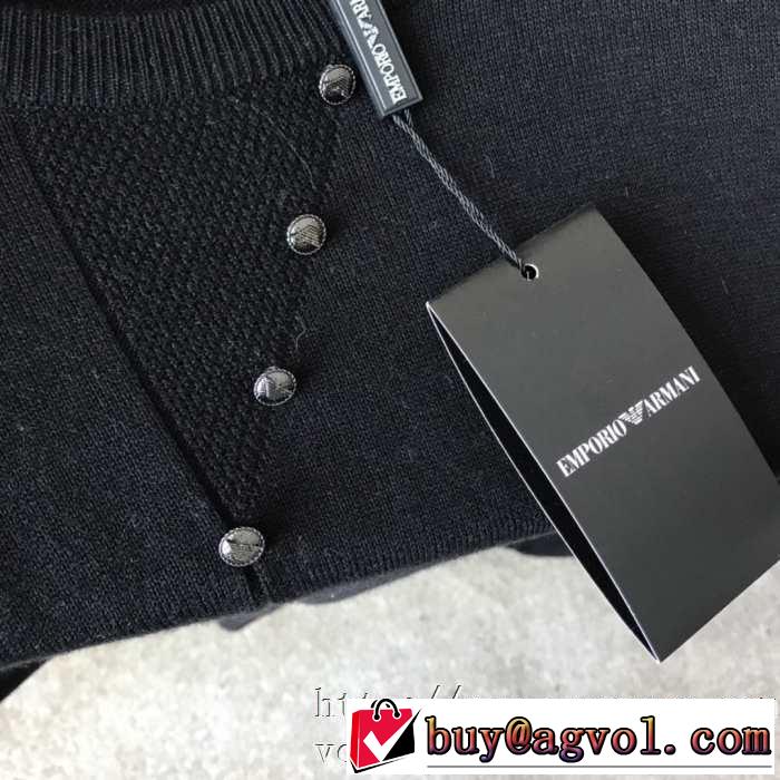 秋服コーデ2019年版 アルマーニ ARMANI プルオーバーパーカー 2色可選 注目の秋ファッション一番