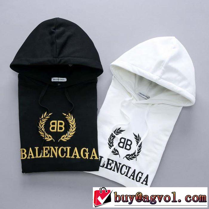 パーカー 2019秋に注目したい バレンシアガ BALENCIAGA ファッショントレンドを早速チェック 2色可選 最高にCOOL秋冬新作 