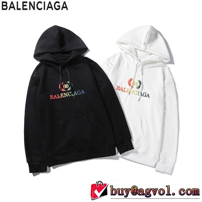 2色可選 秋冬に大注目のカラー 2019秋冬最重要アイテム バレンシアガ BALENCIAGA  カジュアルコーデオシャレ パーカー