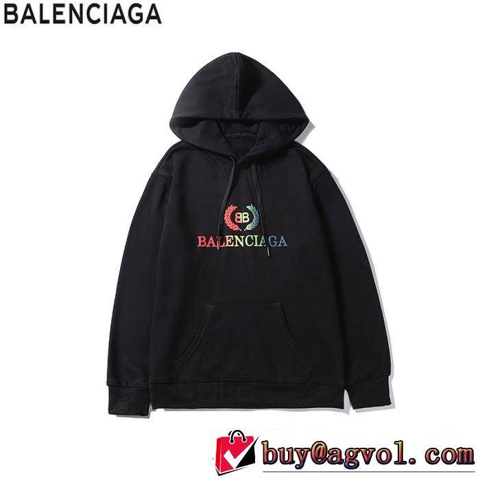 2色可選 秋冬に大注目のカラー 2019秋冬最重要アイテム バレンシアガ BALENCIAGA  カジュアルコーデオシャレ パーカー