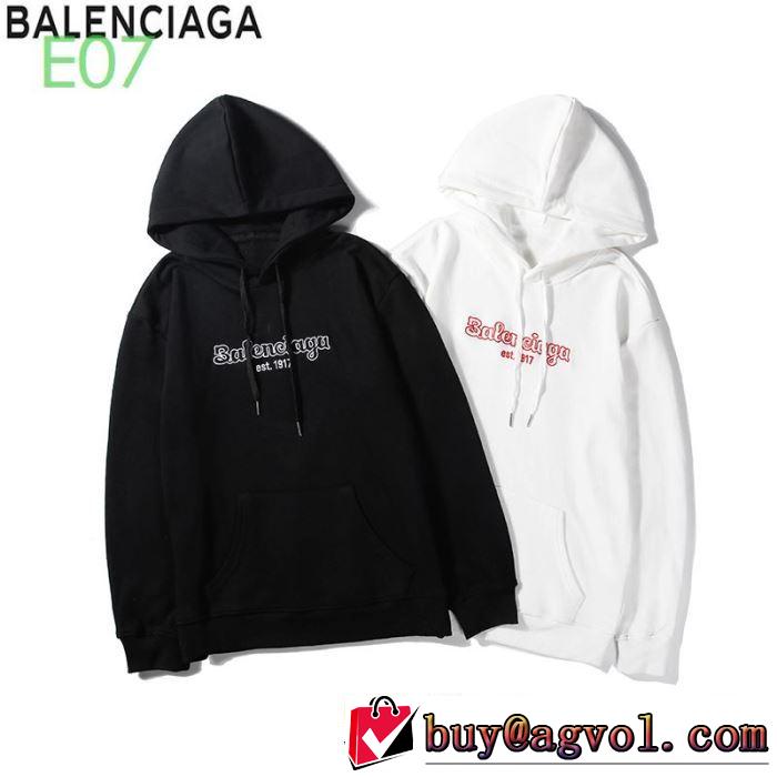秋冬コーデと相性がいい 2色可選バレンシアガ BALENCIAGA 2019トレンド秋冬おすすめ安い  パーカー 秋冬にお世話になる定番