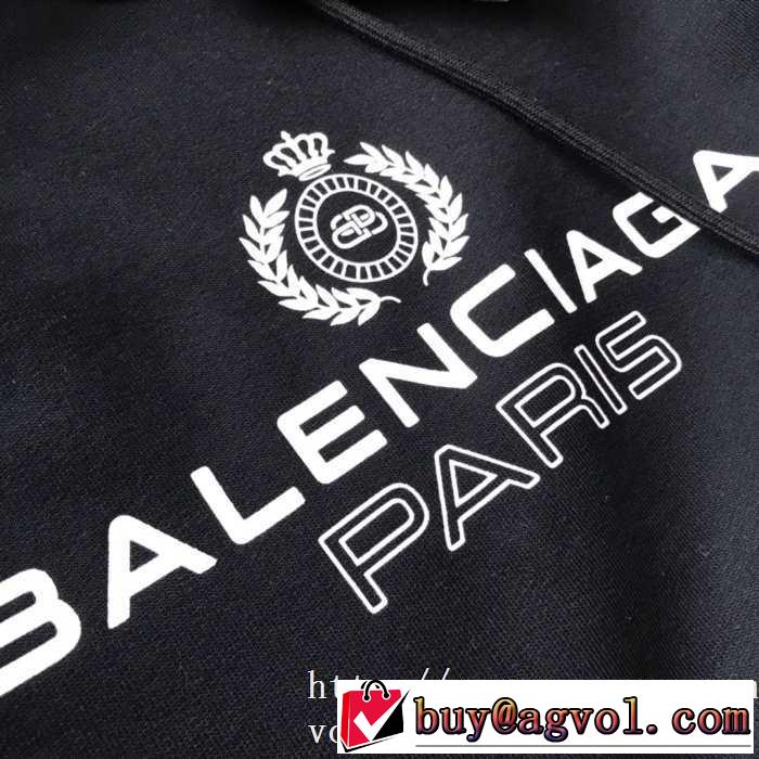 オシャレスタイルが今年流 バレンシアガ BALENCIAGA パーカー 2019-20秋冬トレンドファッション