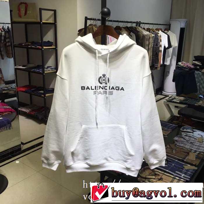 バレンシアガ BALENCIAGA パーカー 2色可選 大胆なチェックの人気トレンド 2020秋冬流行ファション
