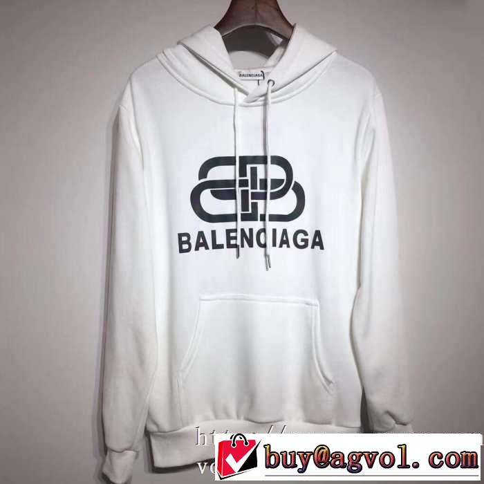 大人かわいい秋冬コーデを楽しみ 2019トレンドファッション新品 バレンシアガ BALENCIAGA パーカー 2色可選