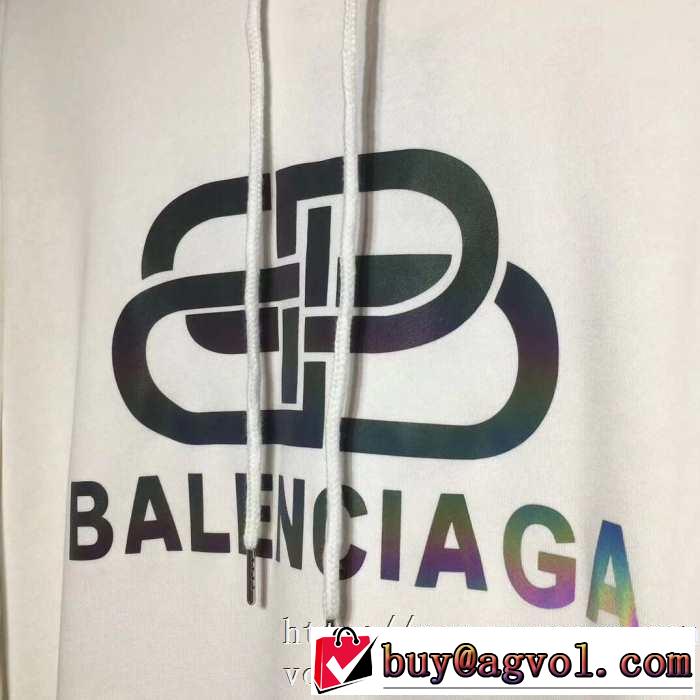 大人かわいい秋冬コーデを楽しみ 2019トレンドファッション新品 バレンシアガ BALENCIAGA パーカー 2色可選