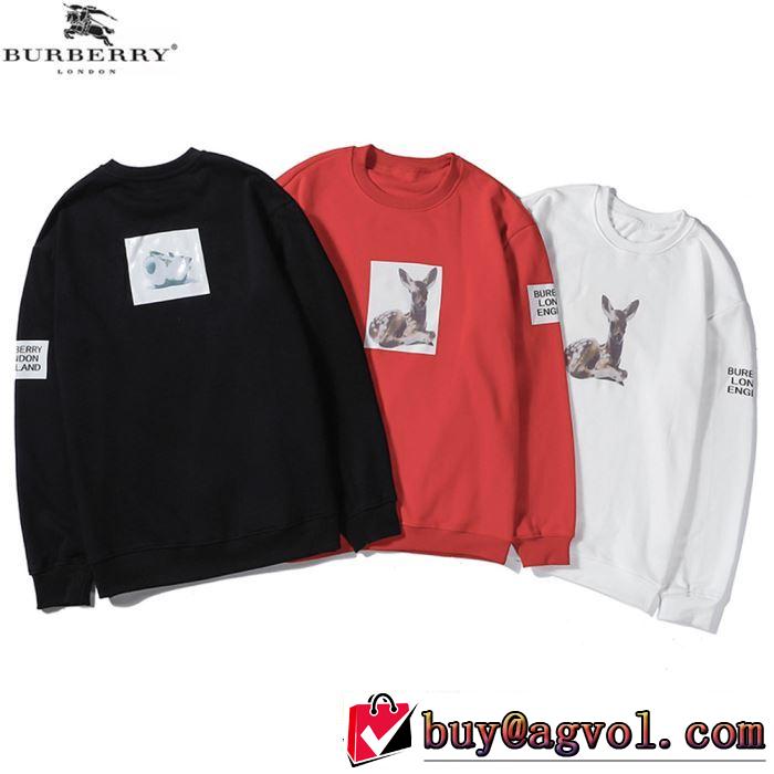 シンプルに着こなしたい バーバリー BURBERRY 最速2019秋冬トレンドブランド プルオーバーパーカー 3色可選今年らしい新しい人気色