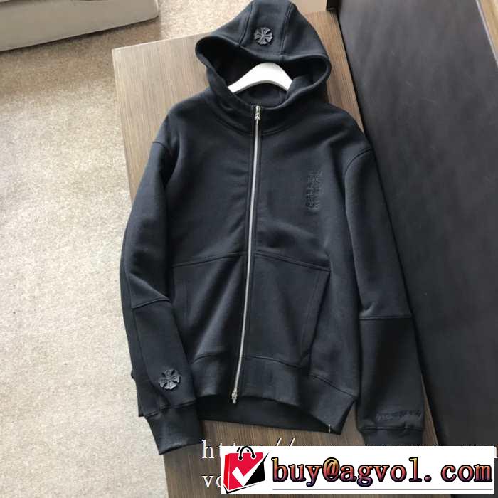 愛用者が多い定番CHROME HEARTS ジップジャケット クロムハーツ スウェット コピー 秋冬おすすめ安い 快適な着心地